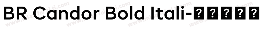 BR Candor Bold Itali字体转换